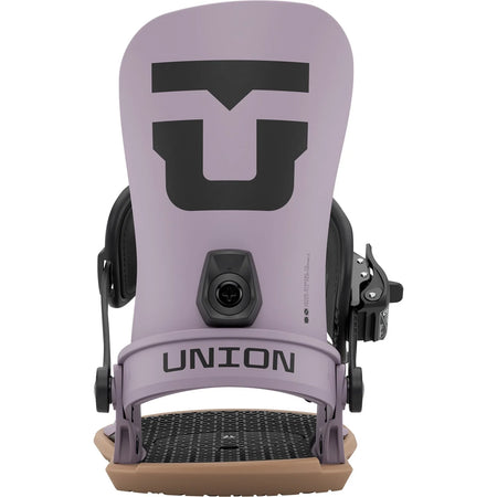 Union Strata Snowboard Bindings Mens 2026 Grey Violet - Elevation107