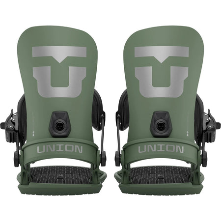 Union Strata Snowboard Bindings Mens 2026 Olive Green - Elevation107