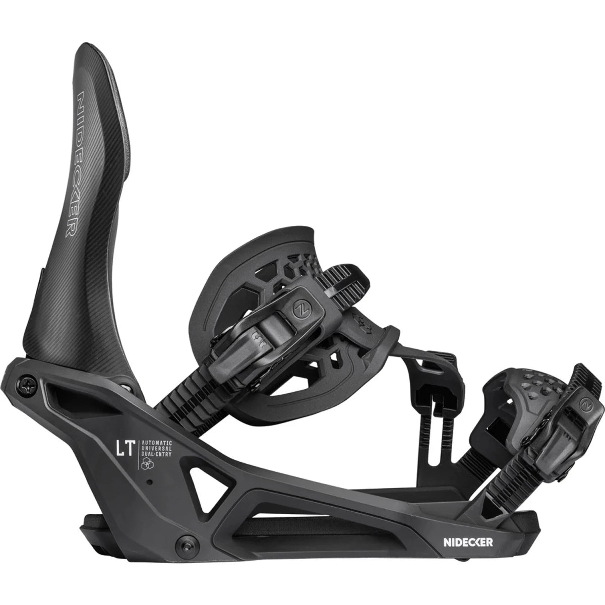 Nidecker LT Supermatic Snowboard Bindings 2026 Black - Elevation107
