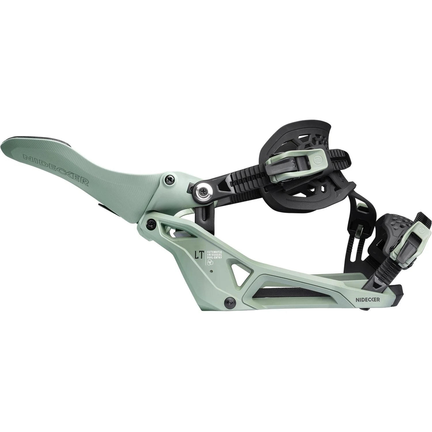 Nidecker LT Supermatic Snowboard Bindings 2026 Olive - Elevation107