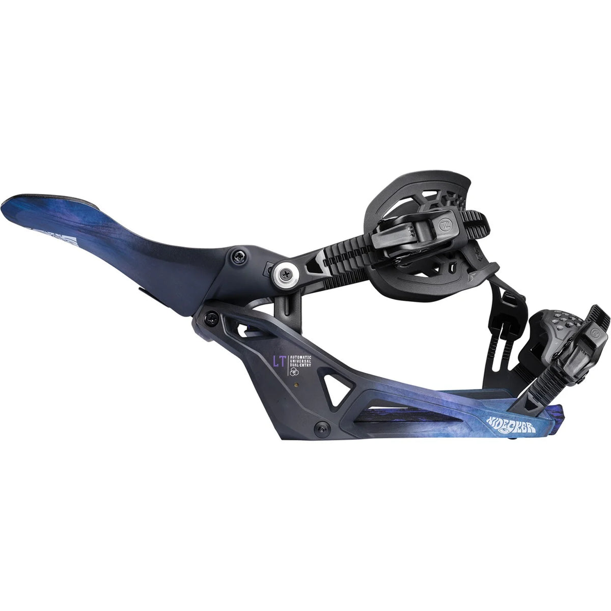 Nidecker LT Supermatic Snowboard Bindings 2026 Bio Black - Elevation107