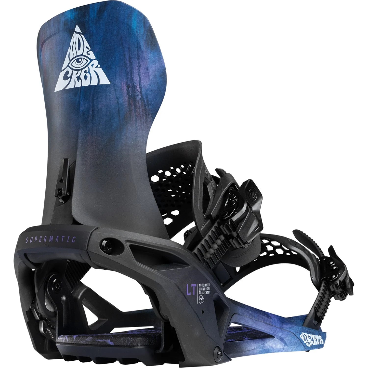 Nidecker LT Supermatic Snowboard Bindings 2026 Bio Black - Elevation107