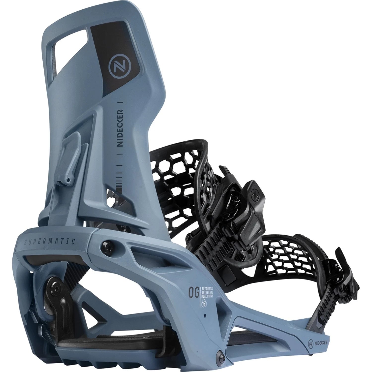 Nidecker OG Supermatic Snowboard Bindings 2026 Atlantic - Elevation107