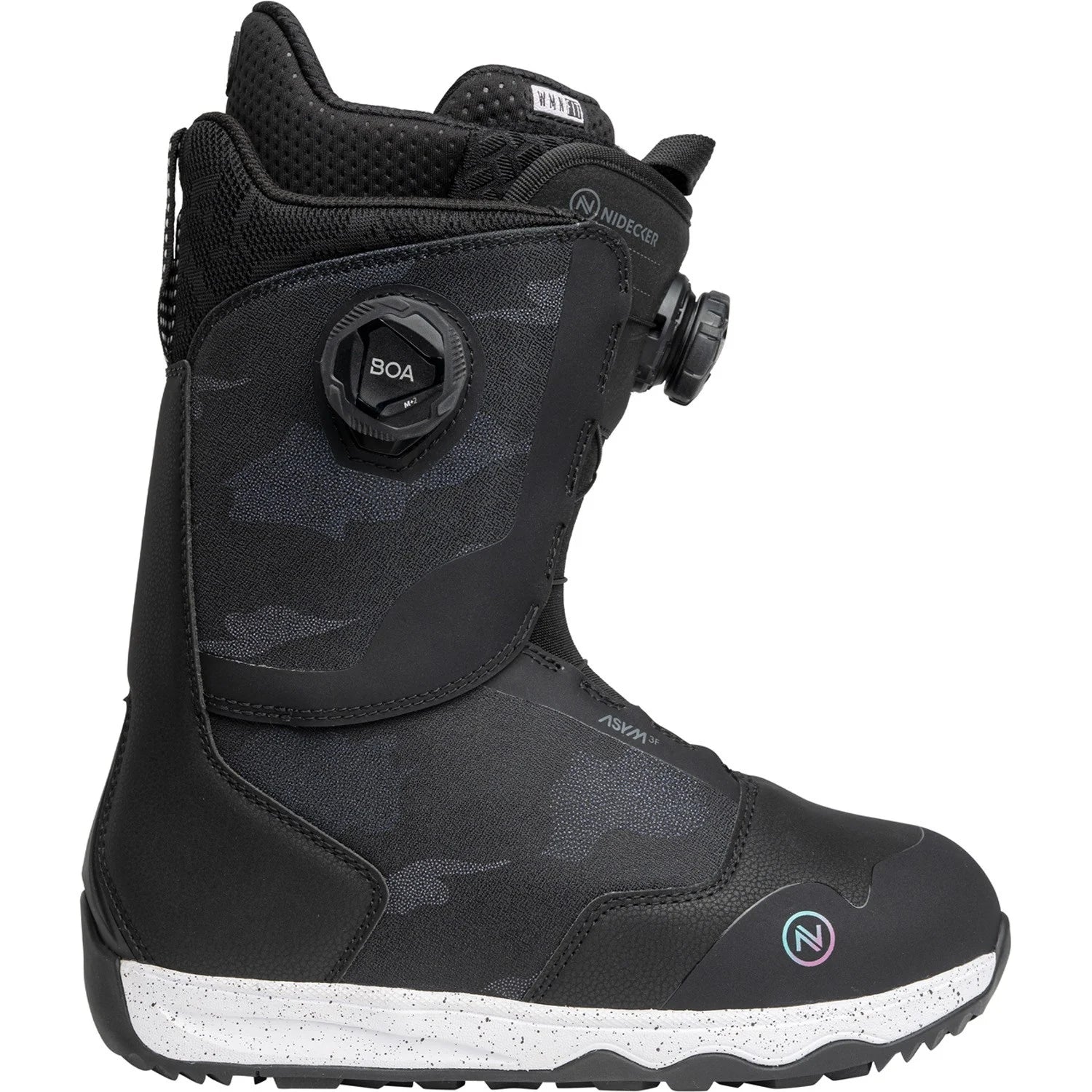 Nidecker Rift Double Boa Snowboard Boots Womens 2026 Black - Elevation107