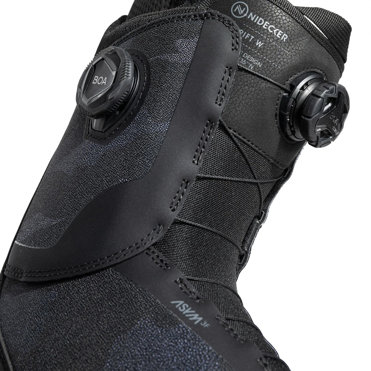 Double Rift V Nidecker Rift Double Boa Snowboard Boots Womens 2026 Black – Elevation107