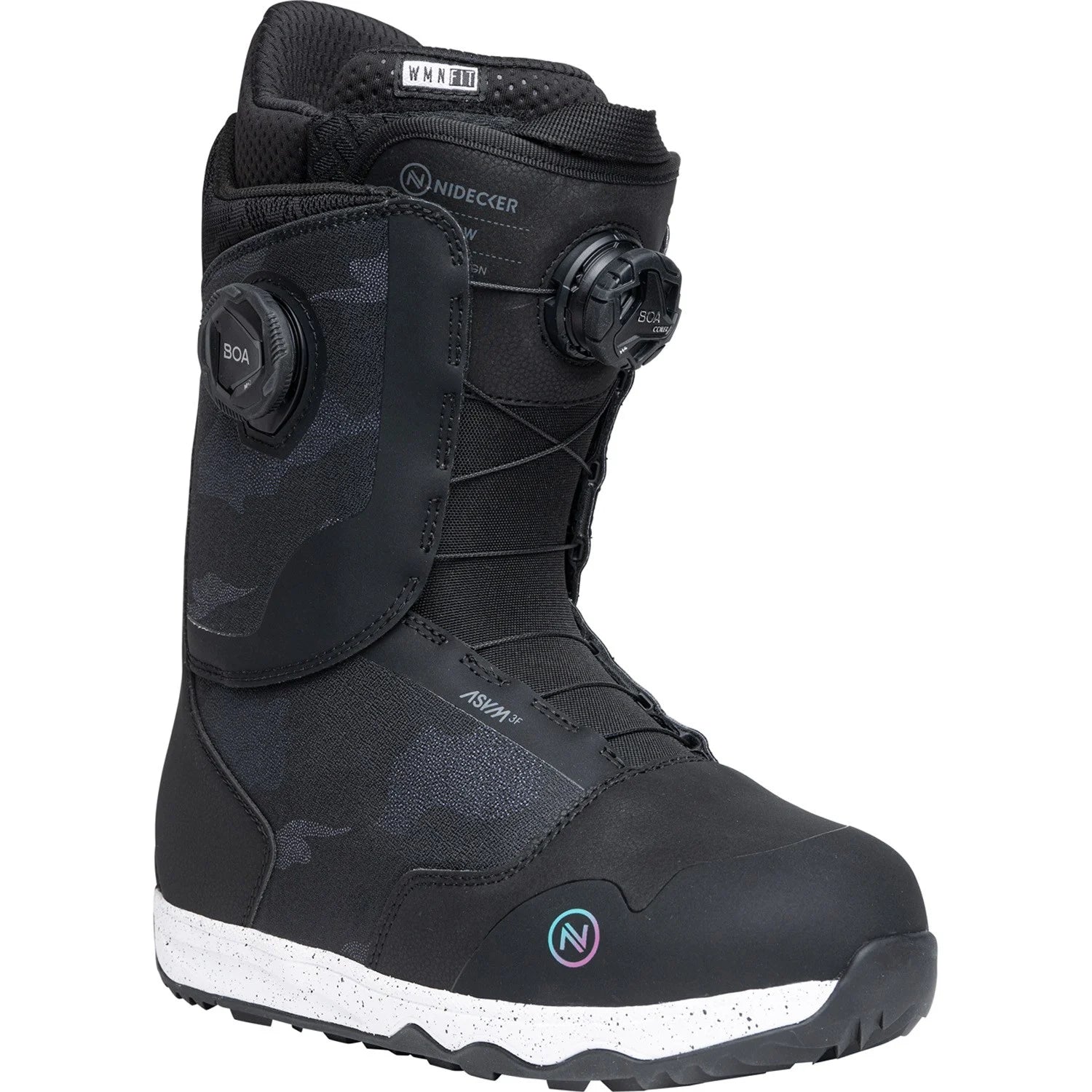 Nidecker Rift Double Boa Snowboard Boots Womens 2026 Black - Elevation107