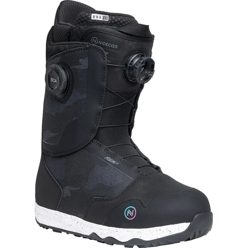 Nidecker Rift Double Boa Snowboard Boots Womens 2026 Black - Elevation107