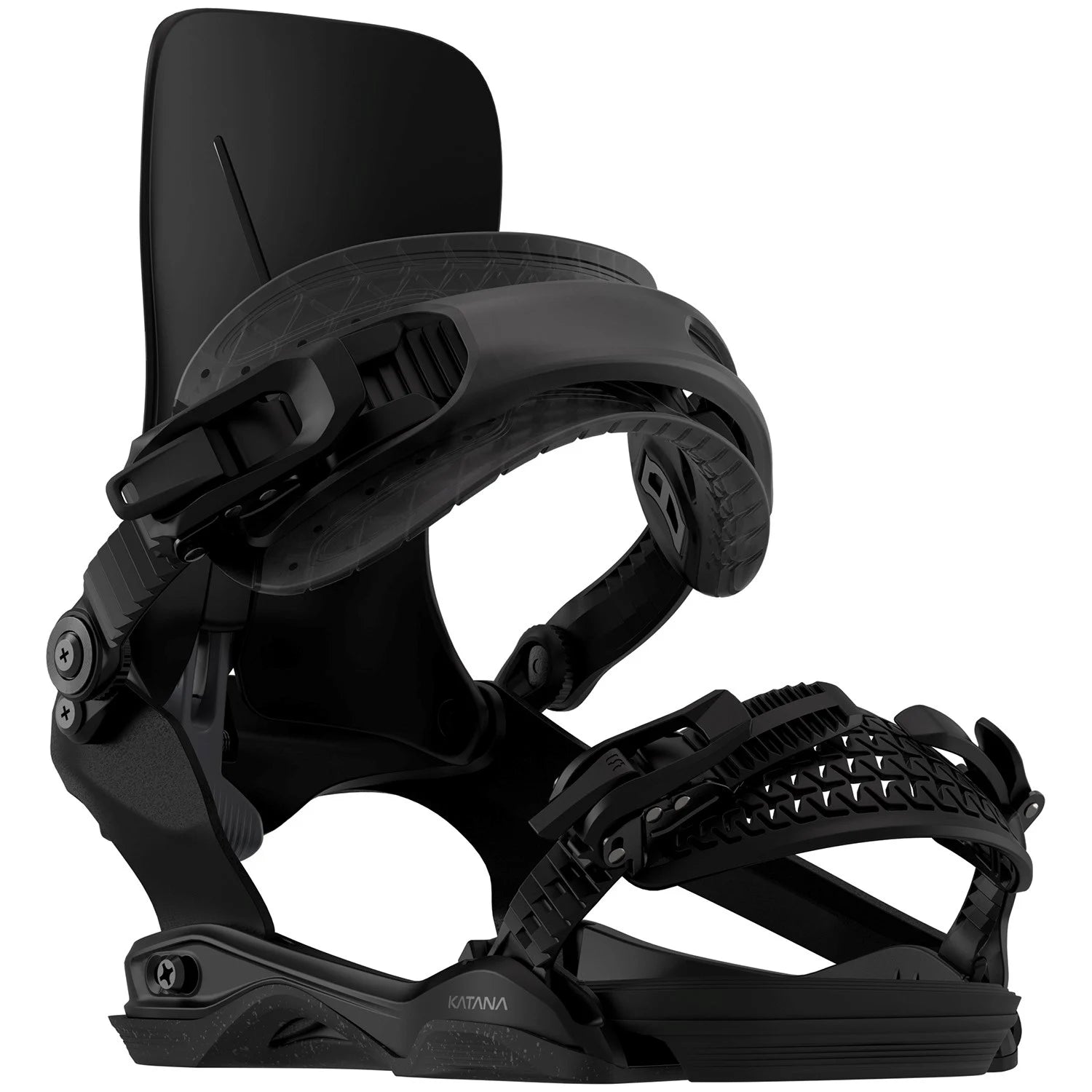 Rome Katana Asym Wrap FASE Snowboard Bindings 2026 Black - Elevation107