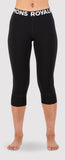 Mons Royale Cascade Flex 200 3/4 Legging Womens Logo Black