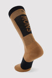 Mons Royale Atlas Merino Snow Sock 2023 Logo Toffee
