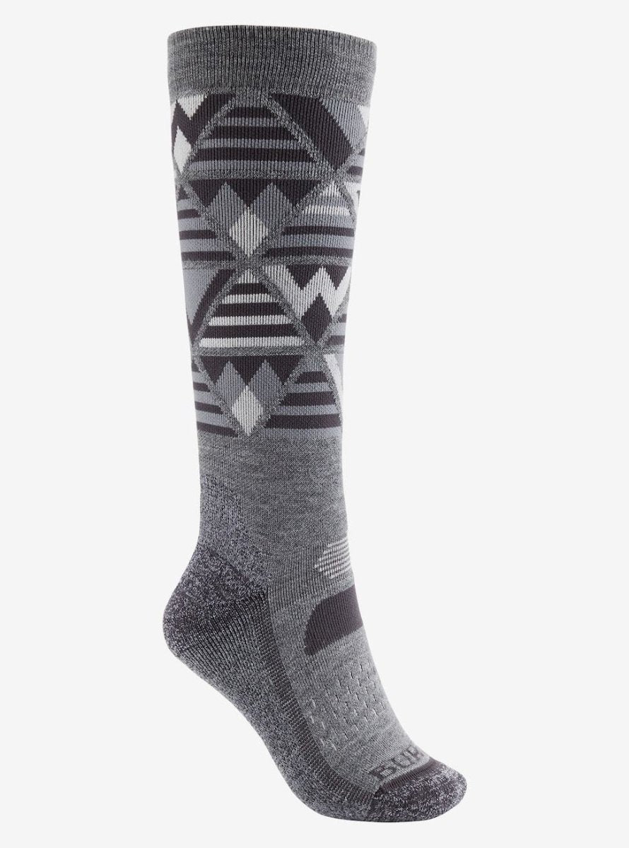 Burton Performance Midweight Socks Womens Grey Heather - Elevation107