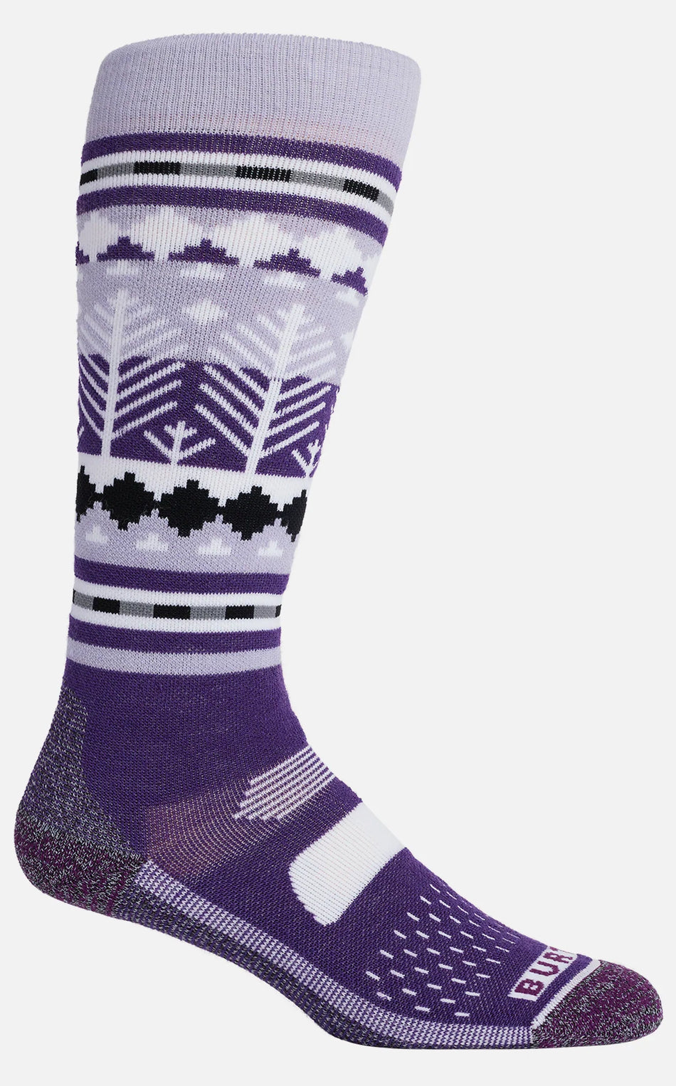 Burton Performance Midweight Socks Womens Snowy Pines - Elevation107