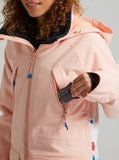 Burton Prowess Womens Jacket Peach Melba / Stout White
