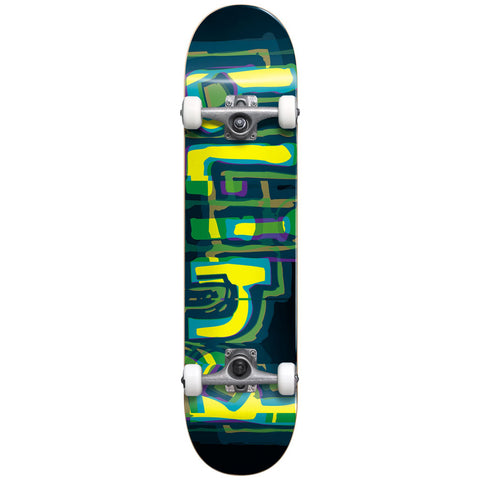 Blind Logo Glitch Skateboard Complete 7.875 Green / Yellow