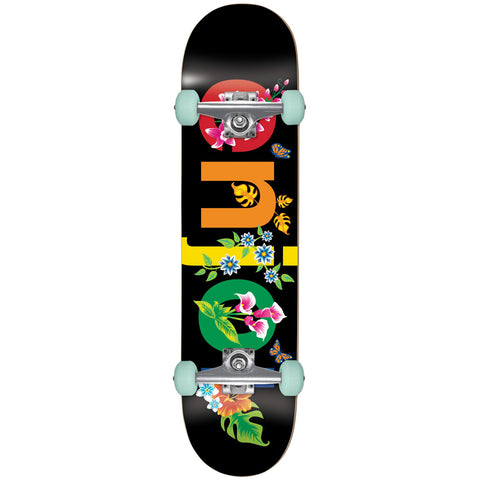 Enjoi Flowers Resin Skateboard Complete Black 8.0
