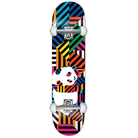 Enjoi Panda Stripes Resin Skateboard Complete White / Multi 7.75