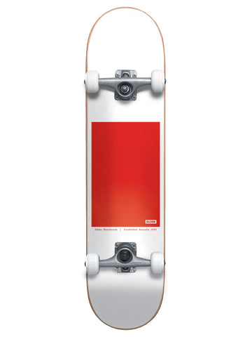 Globe GO Block Serif Skateboard Complete 8.0 White / Red