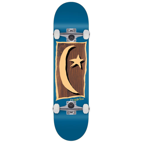 Foundation Star + Moon V2 Skateboard Complete Blue 7.875