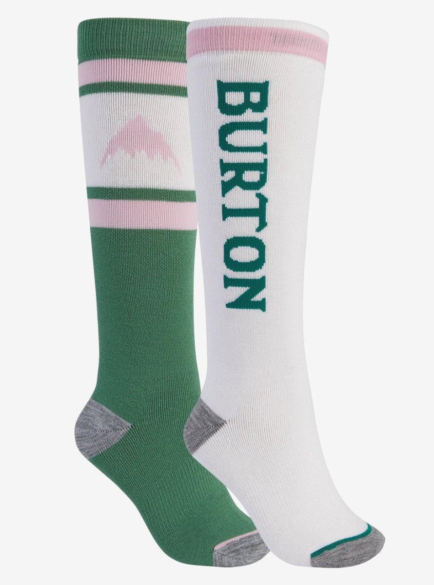Burton Weekend Midweight Two Pack Socks Womens Spruce / Stout White - Elevation107