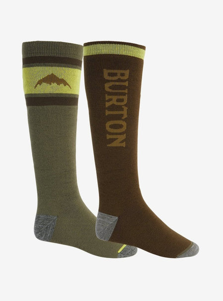 Burton Weekend Midweight Two Pack Socks Mens Martini Olive / Keef - Elevation107