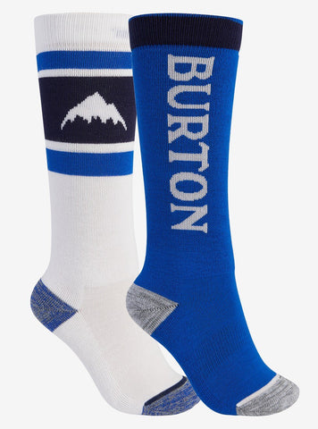 Burton Weekend Midweight Two Pack Socks Kids Stout White / Lapis Blue