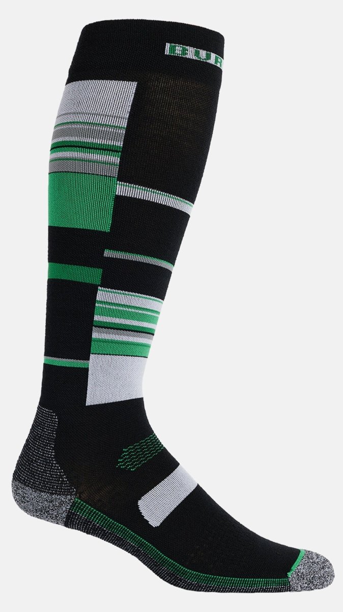 Burton Performance Ultralight Socks Mens Clover Green Stripes - Elevation107