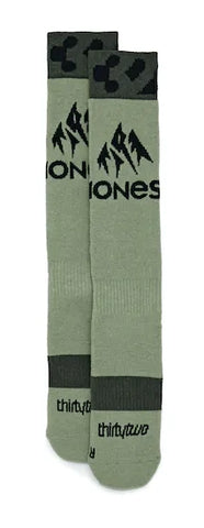 ThirtyTwo Jones Merino ASI Socks 2023 Cement