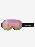 Anon M2 Goggles & Spare Lens Mens Asian Fit 2022 Black / Perceive Variable Green Lens