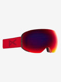 Anon M2 Goggles & Spare Lens Mens Asian Fit 2022 Red Tort / Perceive Sunny Red Lens