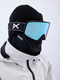 Anon M4 Toric Goggles MFI Face Mask & Spare Lens Mens 2023 Black / Perceive Variable Blue Lens