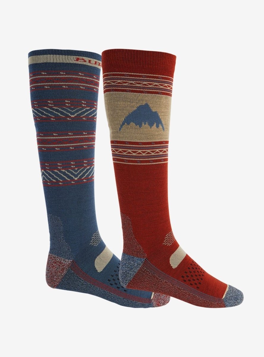 Burton Performance Lightweight Two Pack Socks Mens Dark Slate / Tandori - Elevation107