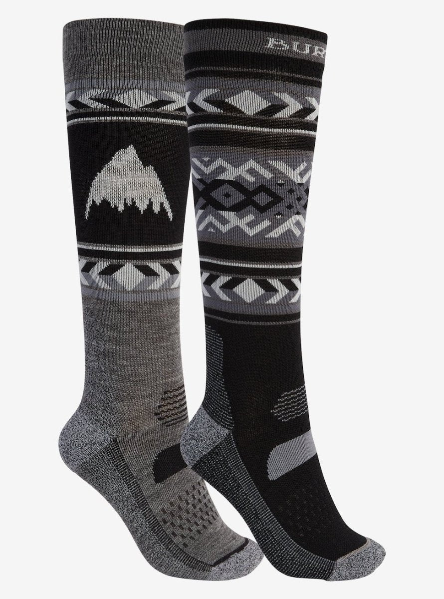 Burton Performance Lightweight Two Pack Socks Womens Black - Elevation107