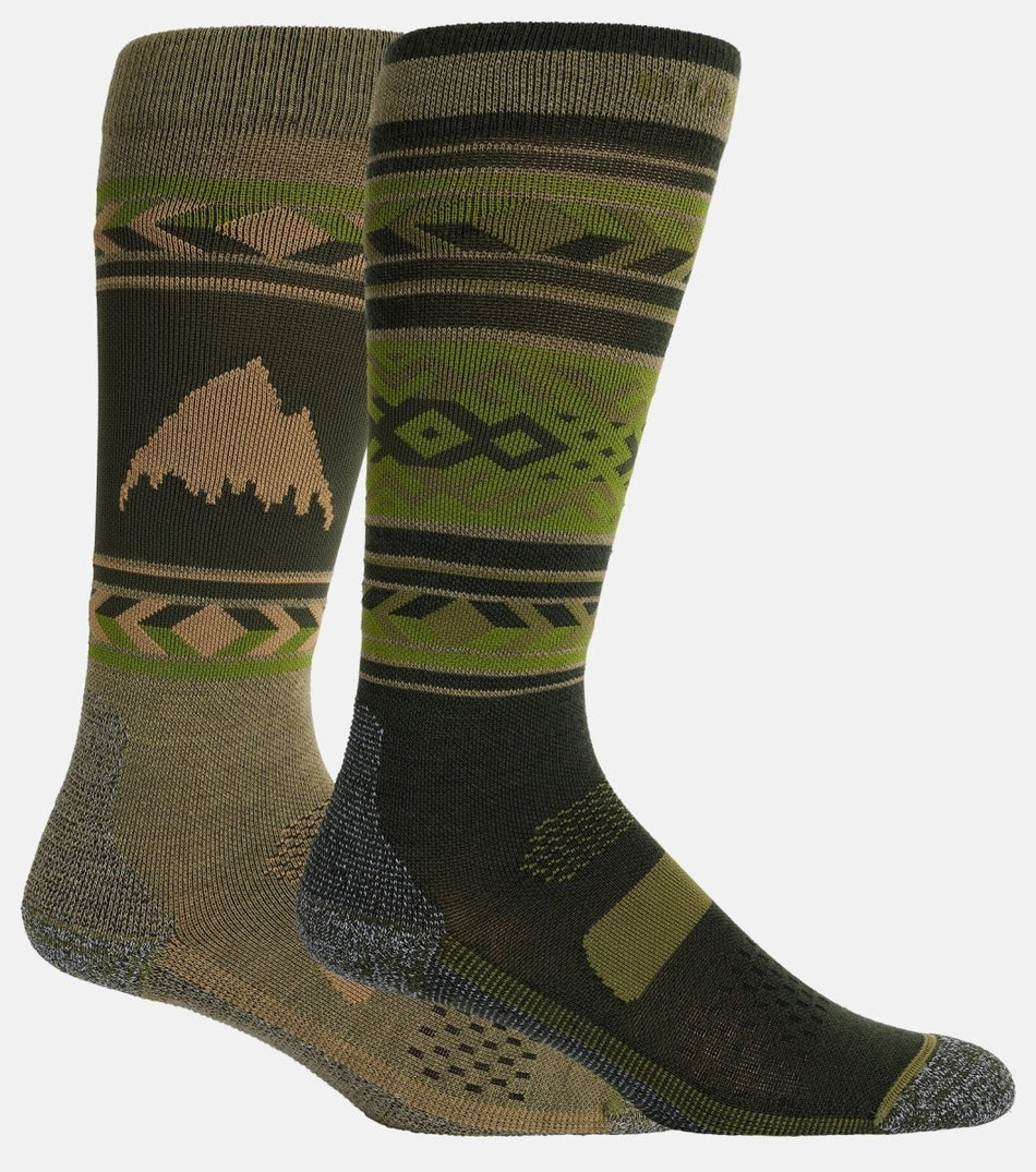 Burton Performance Lightweight Two Pack Socks Womens Forest Green - Elevation107