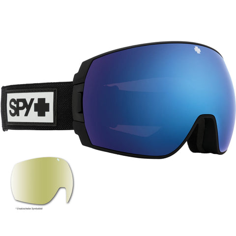 Spy Legacy SE Goggles Matte Black HD Plus Rose with Dark Blue Spectra Mirror + Spare Lens