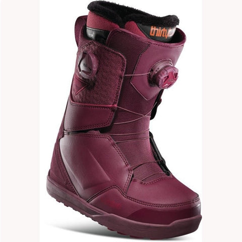 Thirtytwo Lashed Double Boa Snowboard Boots Womens Maroon
