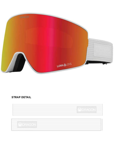 Dragon PXV2 Snow Goggles Corduroy / Lumalens Red Ion + Spare Lens