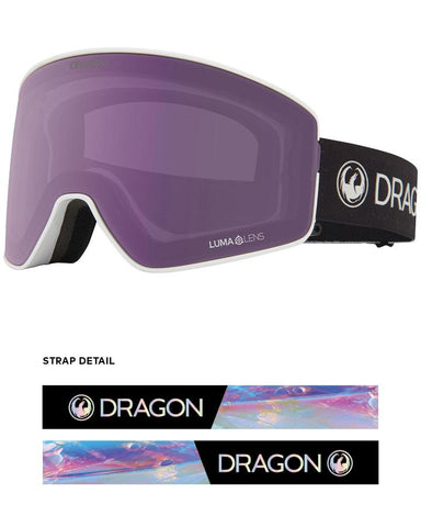 Dragon PXV2 Snow Goggles Pearl White / Lumalens Violet + Spare Lens
