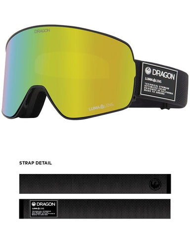 Dragon NFX2 Snow Goggles Anthracite / Lumalens Gold Ion + Spare Lens
