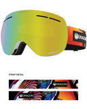 Dragon X1S Snow Goggles Hotduck / Lumalens Gold Ion + Spare Lens