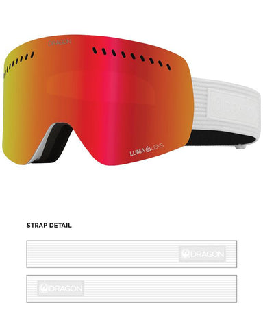 Dragon NFXS Snow Goggles Corduroy / Lumalens Red Ion + Spare Lens