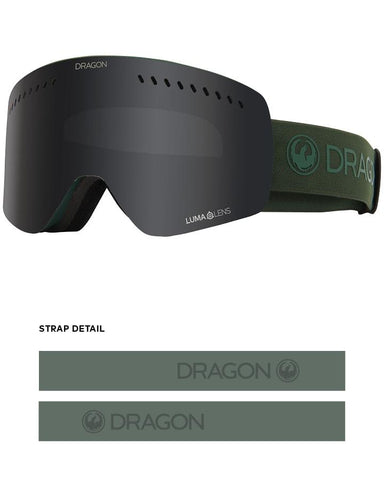 Dragon NFXS Snow Goggles Foliage / Dark Smoke + Spare Lens