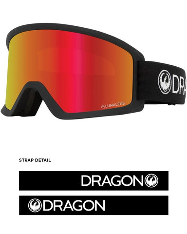 Dragon DX3 OTG Goggles 2021 Black / Lumalens Red Ion