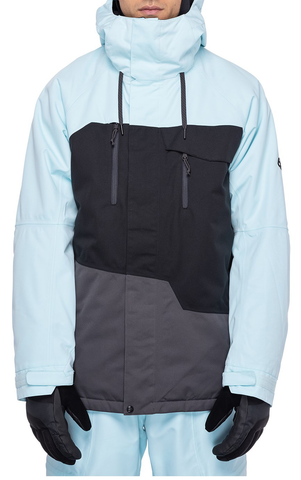 686 Geo Insulated Jacket Mens Icy Blue / Black