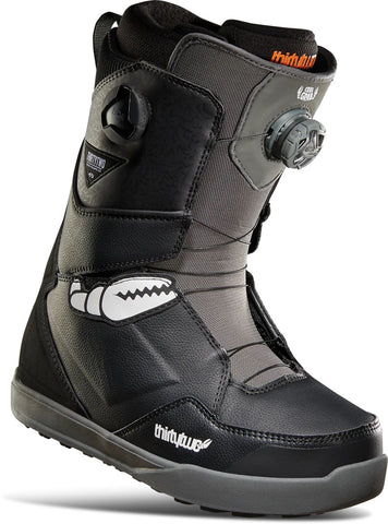 Thirtytwo Lashed Double Boa Crab Grab Snowboard Boots Mens 2023 Black / Grey / White