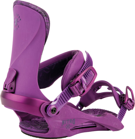 Nitro Cosmic Womens Snowboard Bindings Purple