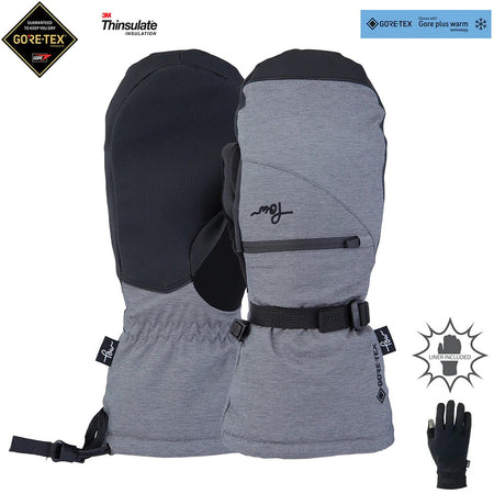 POW Cascadia Gore - Tex Long Mitt Womens Grey - Elevation107