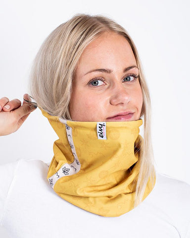 Eivy Colder Adjustable Neck Warmer Womens 2021 Mongram Mustard