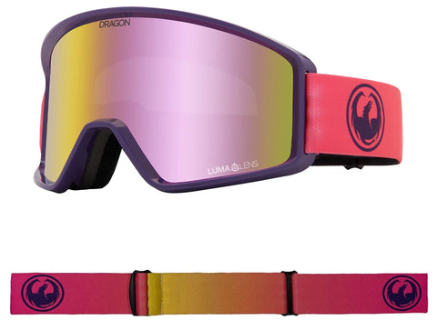 Dragon DXT OTG Snow Goggles 2024 Fade Pink Lite Lumalens Pink
