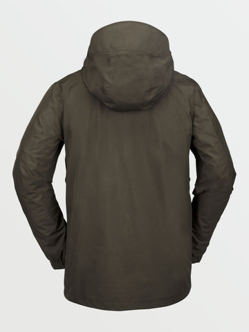 Volcom Ten Insulated Gore-Tex Jacket Mens Black Military
