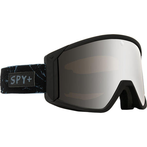 Spy Raider Goggles Glacial Black HD Bronze with Silver Spectra Mirror + Spare Lens